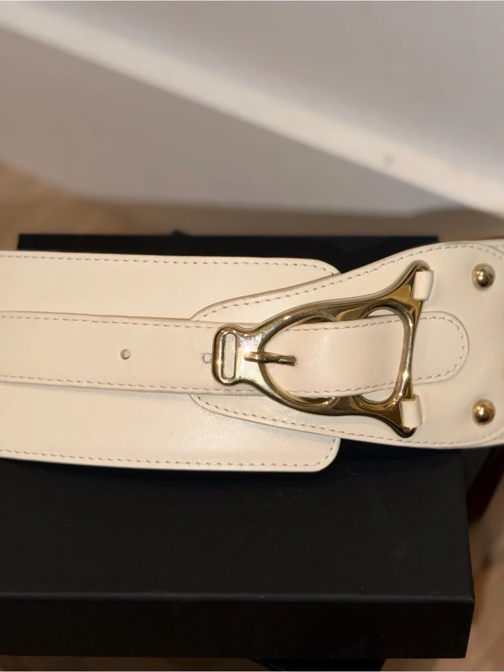 Celine leather belt
